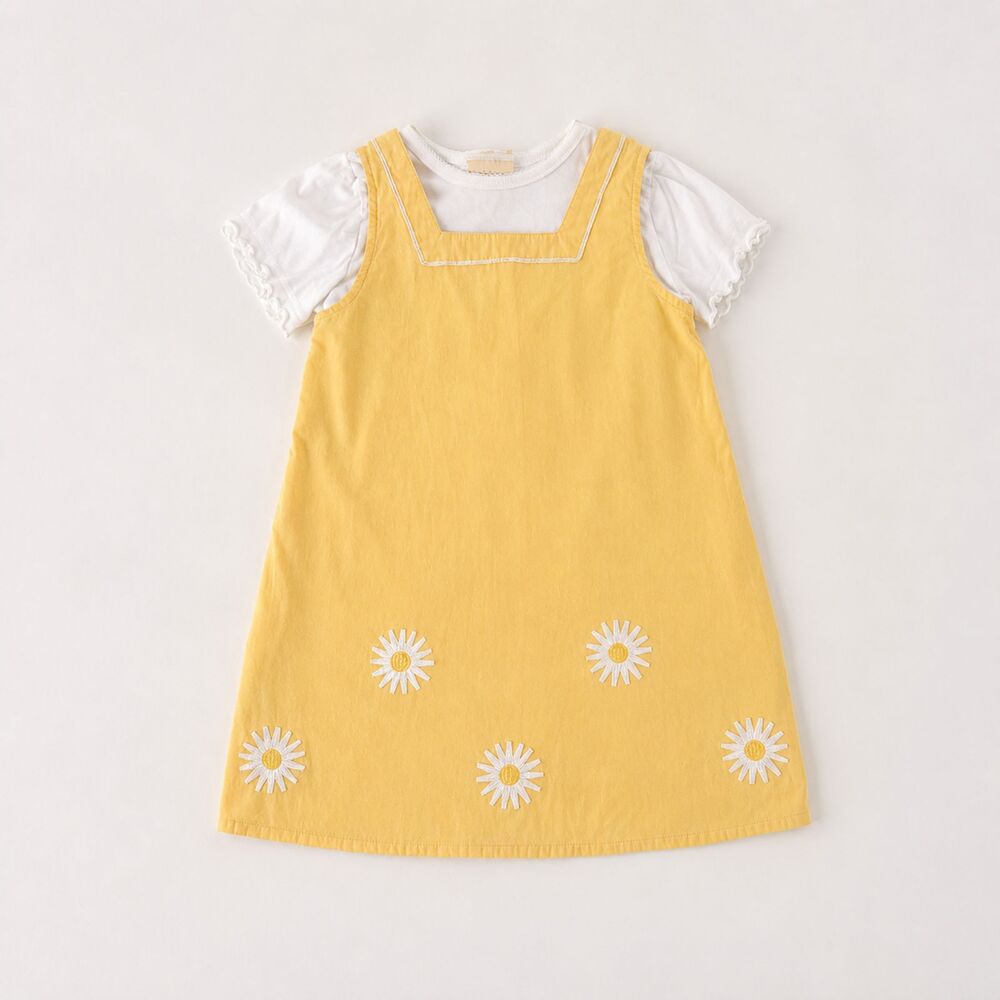 Laura Ashley, Mother & Child Yellow Daisy Jumper & Shirt, 4-5year, Cottagecore
